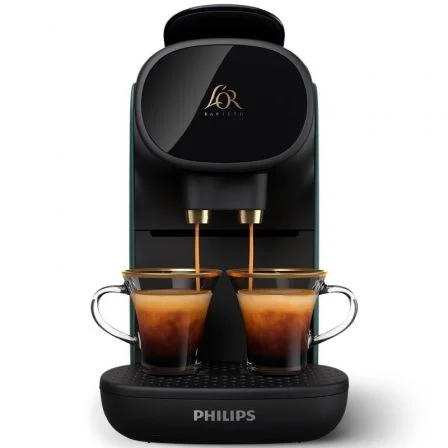 Cafetera de Cápsulas Philips L'Or Barista Sublime LM 9012/90/ Compatible cápsulas Nespresso y L'OR/ Verde y Gris Cafetera de Cápsulas Philips L'Or Barista Sublime LM 9012/90/ Compatible cápsulas Nespresso y L'OR/ Verde y Gris